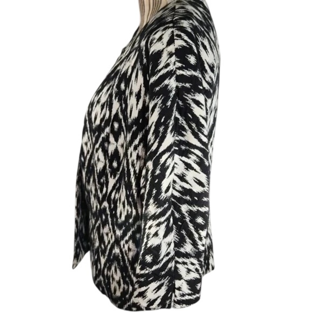 Peter Nygard Ikat Open-Front Blazer - Picture 4 of 11